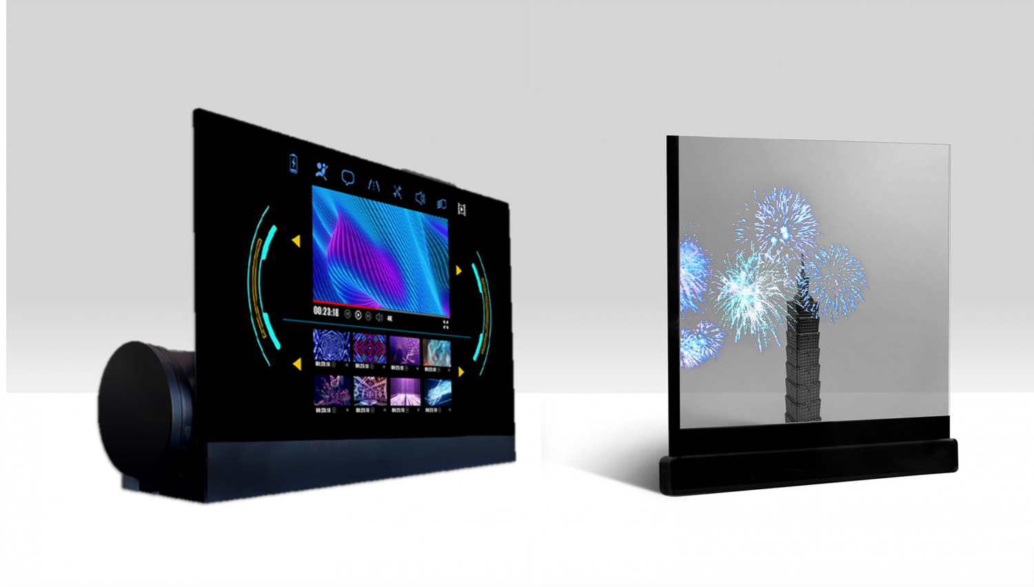 可卷式、折迭性、高透明